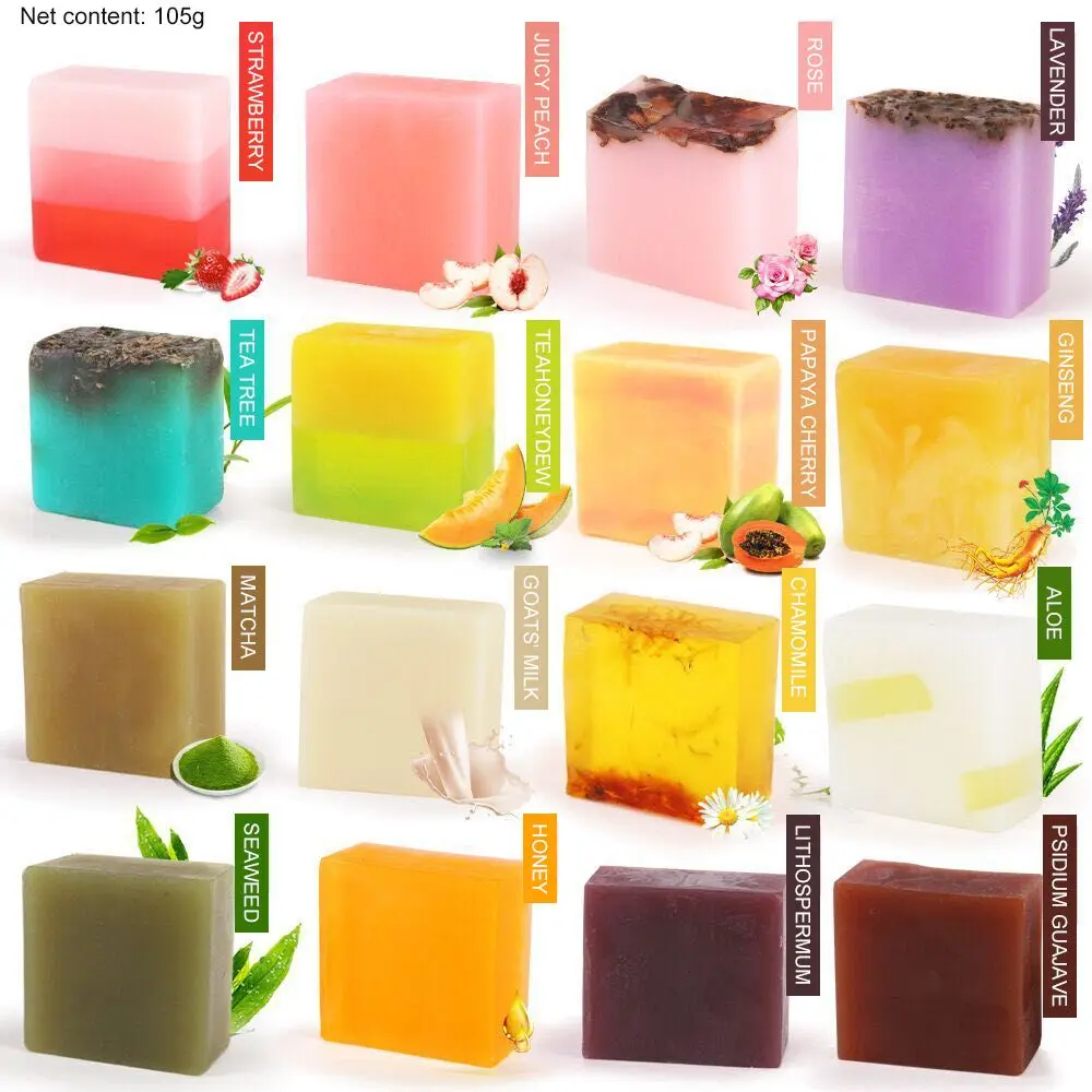 Customized 19 Colorful Natural Clean soap Essential Oil Handmade Yoni Soap Bar