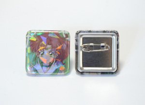 Badges carrés 30x30mm Anime, Boutons Anime, Badges de dessin animé, Badges Manga, Badges <span class=keywords><strong>Otaku</strong></span> – Vente directe usine pour le marché japonais - Product Image 4