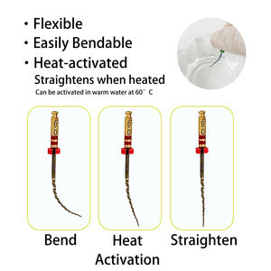 6 Pezzi di Lime Rotanti Dorate di Alta Qualità, Lime Endodontiche con Attivazione Termica per Trattamento Canalare - Product Image 2