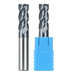 Alat pertukangan Square End Mill Dovetail Staggered gigi Penggilingan Cutter 1/4 inci tebal ujung pabrik karbida pemotong untuk kayu