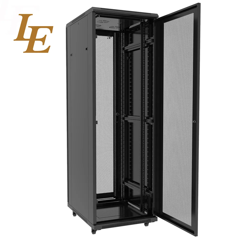 LE Good Quality 32 U 42U Tall Computer Telecommunication Server Rack Cabinet