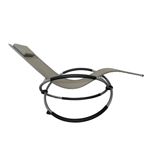 Chaise à bascule orbitale en aluminium pour terrasse, piscine et plage - Product Image 1
