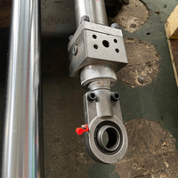 Vérin hydraulique télescopique de précision pour machine à chenilles, double effet, avec piston en acier chromé dur et joints de qualité