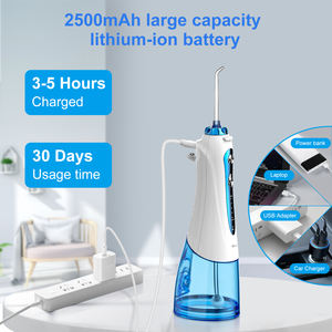 <span class=keywords><strong>Irrigador</strong></span> Bucal Eléctrico Inalámbrico Portátil H2ofloss HF-9P de 300 ml, Resistente al Agua IPX7, Limpiador <span class=keywords><strong>Dental</strong></span> - Product Image 4
