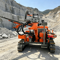 Foreuse DTH montée sur chenilles avec système de collecte des poussières efficace