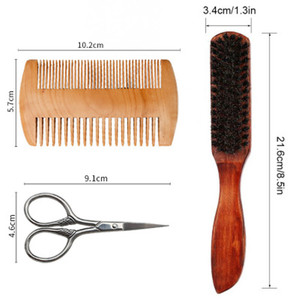 Sacchetto del Regalo portatile Barba Grooming Kit Taglio Barba Pettine E Brush Set Per Gli Uomini La Cura - Product Image 5