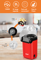 Tasse à mesurer intégrée facile à utiliser Machine à pop-corn saine Machine à pop-corn à air chaud pour la maison