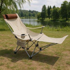 Office <b>Lunch</b> Break Multi-functional Chair Outdoor Camping Beach Metal Oxford Folding Reclining Fishing Chair - Product Image 2