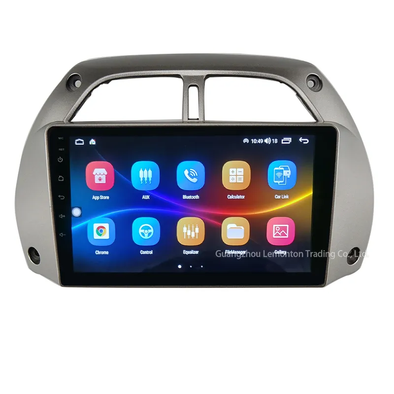 TOYOTA RAV4 (9 pouces) Kit de tableau de bord d'autoradio intérieur Fascia cadre de Navigation GPS noir Android RAV4 cadre en plastique Android Auto