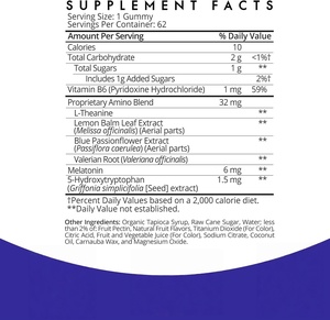 Integratore Naturale <span class=keywords><strong>GABA</strong></span> per Adulti con Etichetta Privata ODM/OEM, per Sonno Tranquillo e Miglioramento della Memoria, 60 Capsule - Product Image 3