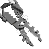 Pince à Dénuder Multifonction 25 en 1 en Acier au Carbone Haute Résistance pour Électricien, Coupe, Bobinage et Sertissage – Outils Spécialisés