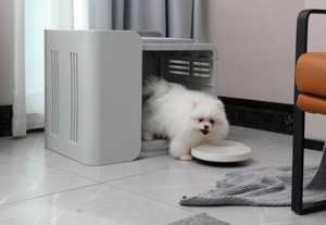 Perrera para mascotas con patrón de animales sólidos para interiores/exteriores, jaula de ventilación de aire única, casa para gatos, plástico, animales pequeños y medianos, uso en la vida - Product Image 3