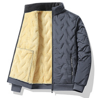 Nouvelle Collection Hiver 2024 : Veste Homme Grande Taille Matelassée Polaire Épaisse pour une Chaleur Optimale, Coupe Ample et Col Montant