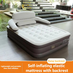 Sofá Inflable de PVC Flocado Personalizado al por Mayor, Plegable, de Inflado Rápido, con Respaldo, para Sala de Estar o Sala de Juegos - Product Image 1