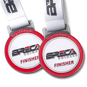 廉价金属锌合金压铸定制海湾岛浮潜奖章 - Product Image 1