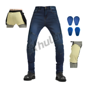Pantalones Vaqueros de Motocicleta Unisex Transpirables de Talla Grande 2025, 100% Algodón, Protectores para Motociclismo, Turismo y Motocross - Product Image 1