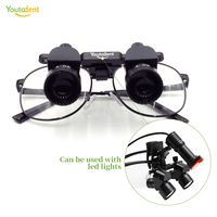 Youtodent Professional Electric Adjustable 45 Degree 4X-6X Dental Loupes LED Light CE Certified Class II 1 Year Surgical