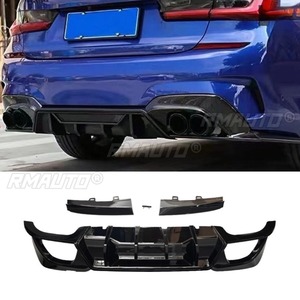 Aileron de pare-chocs arrière pour voiture G20, pièce extérieure pour BMW Série 3 G20 CMST Sport sans feux, 2019-2022, pièce de modification - Product Image 2