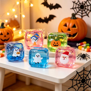 Nuevo Juguete Blandito de Calabaza con Estampado de Fantasma Needoh, Relleno de Maltosa, de Rebote Lento, Sensorial, Antiestrés, para Apretar - Product Image 2