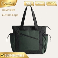 Sac fourre-tout en nylon personnalisé grande capacité, style décontracté, sac à main pour femme avec chaîne, doublure en nylon, prix bas, fermeture éclair design – Vente chaude