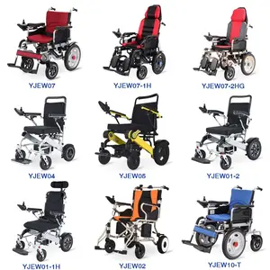 Lightweight Multi-functional Intelligent Dual Motor Sliding Battery 500W Lithium Battery Handicapped Power Electric Wheelchair