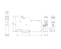 Interruptor Diferencial de Arco (AFDD) y Disyuntor de Corriente Residual (RCBO) ADDF5-40 Tipo C, Miniatura PA66 6kA 1P+N, Montaje en Riel, Certificado en el Reino Unido, AFCI