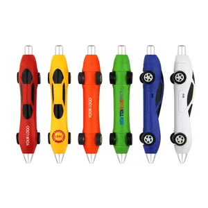 BKS Promotional ads popular Function toy Racing car shaped pen colorful novelty kids pen plastic car pen