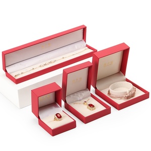 Custom Artificial <b>Leather</b> Square Pattern Velvet Lining Jewelry Box for Retail Stores-Rings Pendants & <b>Bracelets</b> - Product Image 5