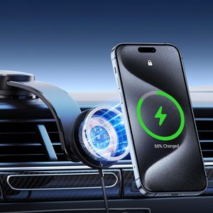 <span class=keywords><strong>Cargador</strong></span> rápido inalámbrico para coche, soporte para teléfono, parabrisas, soporte magnético para tablero de coche para <span class=keywords><strong>iPhone</strong></span> 16 15 14 13 12 Pro <span class=keywords><strong>Plus</strong></span> Max - Product Image 5