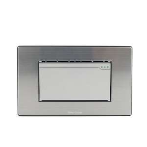 Enchufe universal cuadrado de acero inoxidable, panel de interruptor de luz con adaptador, interruptor de pared para el hogar - Product Image 2