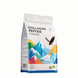 Polvo de péptido de colágeno personalizado de fábrica, Doypack ecológico, materiales de grado alimenticio, bolsita de polvo nutritivo, bolsas de embalaje de plástico - Product Image 1