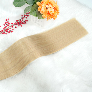 Extensioni per capelli in cheratina con punta piatta Remy brasiliane grezze al 100% da 14-30 pollici, senza grovigli, lisce, con attacco a fusione, extension per capelli con punta a K - Product Image 2