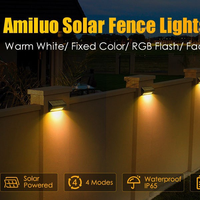 Lampe murale solaire LED extérieure intelligente IP65, petite, étanche, lumineuse, avec commande manuelle par bouton