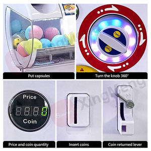 Distributore Automatico di Giocattoli in <span class=keywords><strong>Capsule</strong></span> Stile Giapponese, <span class=keywords><strong>Macchina</strong></span> a Gettoni per Parchi Divertimento - Product Image 5