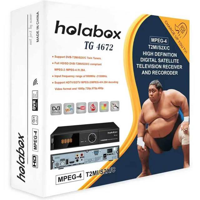 OEM/ODM Holabox COMBO Receiver DVB-T2MI S2X C  HD Satellite TV Decoder 1080P Set Top Box