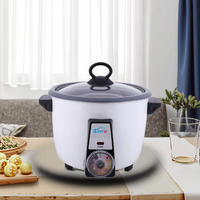 Cuisinière à riz électrique en plastique de haute qualité, 6 tasses, 10 tasses, antiadhésive, portable, forme de tambour réglable, croûte de riz, 2,1-3,0 L