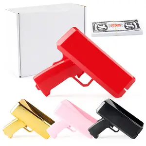 2022 Hot Selling Money Gun Make Cash Money Rain Plastic Gun Box Shot Spread Money Gun Toy