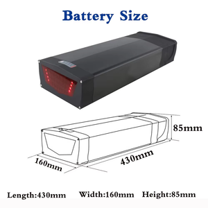 Batería de Litio para Bicicleta Eléctrica de 48v 20ah 1000W 1500w con Luz Trasera para Portaequipajes Trasero - Product Image 6