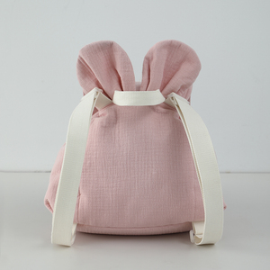 Sac à dos <span class=keywords><strong>personnalisable</strong></span> en coton pour enfants, grande capacité avec oreilles d'ours, pour tout-petits et élèves de <span class=keywords><strong>maternelle</strong></span> - Product Image 4