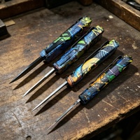 Couteau pliant miniature d'extérieur à haute dureté imprimé en 3D pour la randonnée, le camping, la survie, l'autodéfense, en stock, OEM personnalisé