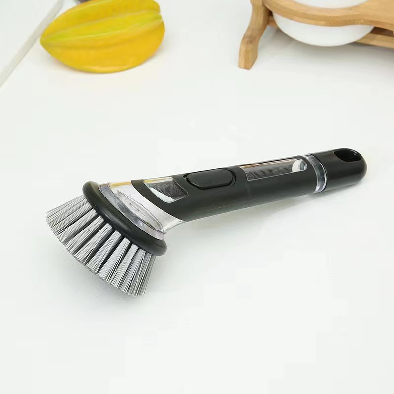 Long handle liquid pot brush [black brush]]