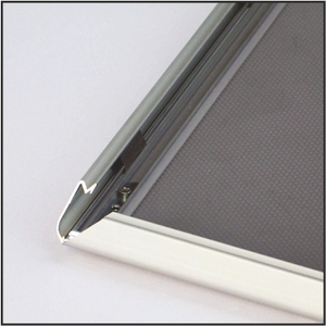 Cornice pieghevole in alluminio DIN A5, profilo piatto da 20 mm, anodizzato argento, a miter - Product Image 4