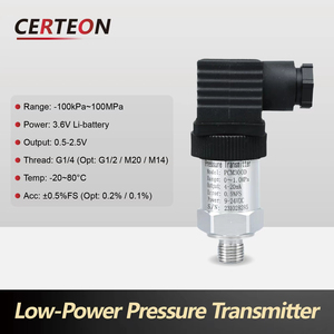 Sensor de Presión Inalámbrico con Batería ‑100kPa a 100MPa Rosca G1/4 IP65 3V‑5V Bajo Consumo Sensor de Presión Industrial - Product Image 2