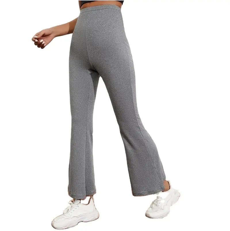 Logo Kustom Butt Lift Pakaian Olahraga Wanita Slim Fit Skinny Workout Flare Yoga Legging
