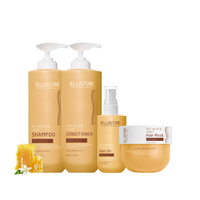 Masque capillaire à la kératine, à l'eau de riz et au miel, pour le marché africain |   Après-shampoing sans parabène |   Marque privée disponible