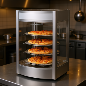 Calentador de pizza eléctrico comercial de 4 niveles y 14 pulgadas, equipo de calentamiento y almacenamiento para uso en restaurantes - Product Image 2