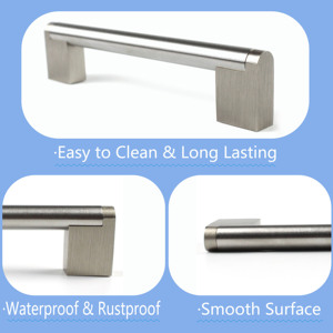 Customized Stainless Steel Cross Bar Pull Handles for Furniture Cabinets Drawers <strong>Doors</strong>-Modern Design for Kitchen <strong>Bedroom</strong> Hotel - Product Image 3