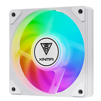 Ventilateur ARGB à roulement fluide XINMAI 81,76 CFM, haut débit d'air, effet lumineux dynamique, ventilateur de refroidissement pour boîtier d'ordinateur de bureau OEM 120 mm