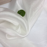 Tissu Pongee de Soie 100% Naturelle Blanc Blanchi Lisse de Haute Qualité Standard pour Écharpe Confortable et Dessin Manuel DIY