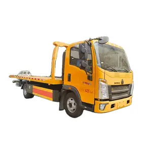 廉价中国品牌豪沃5吨道路救援车道路回收拖车清障车道路运输AQZ109